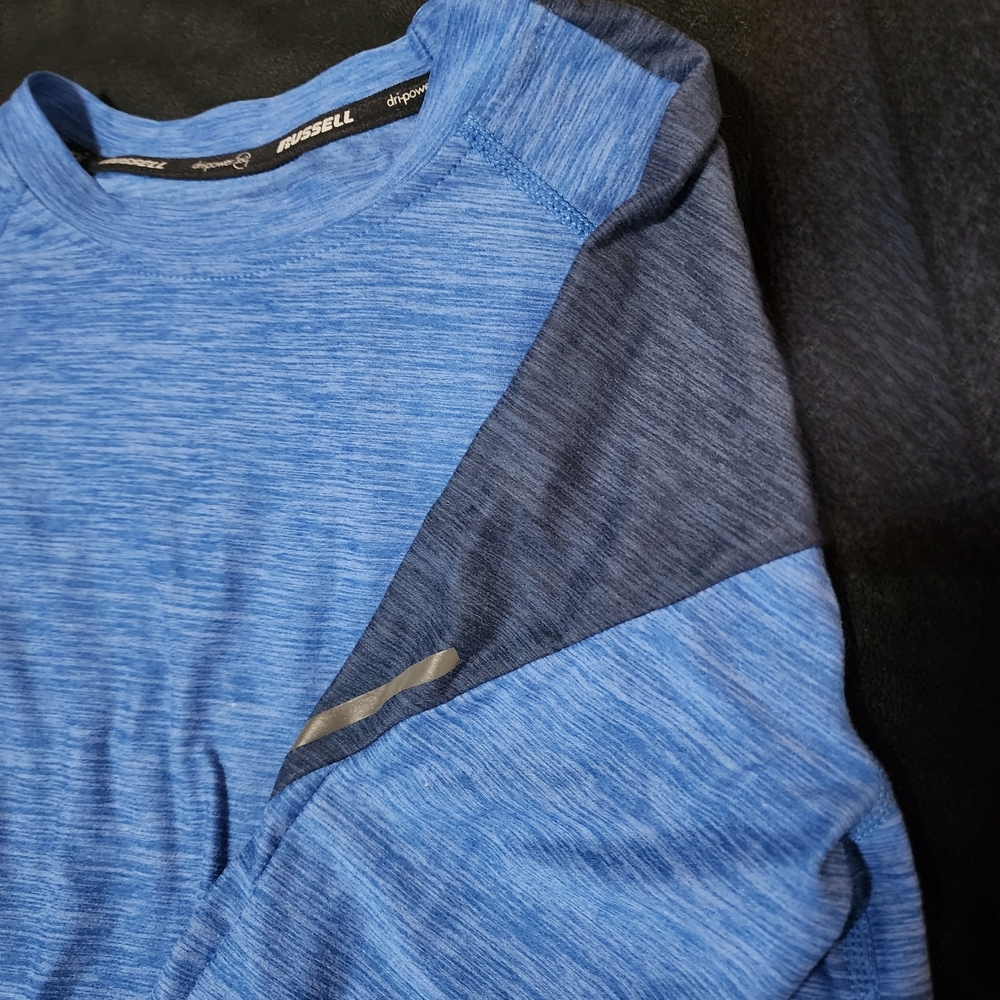 Russell Athletic Long Sleeve Shirt | Boys L | Blue Dri-Power - Picture 5 of 7